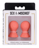 Peaches 'N Creame Silicone Nipple Suckers - Peach